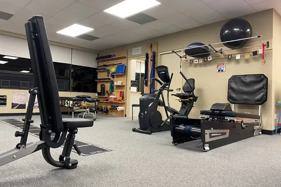 Strength and conditioning equipment at Greiner Physical Therapy