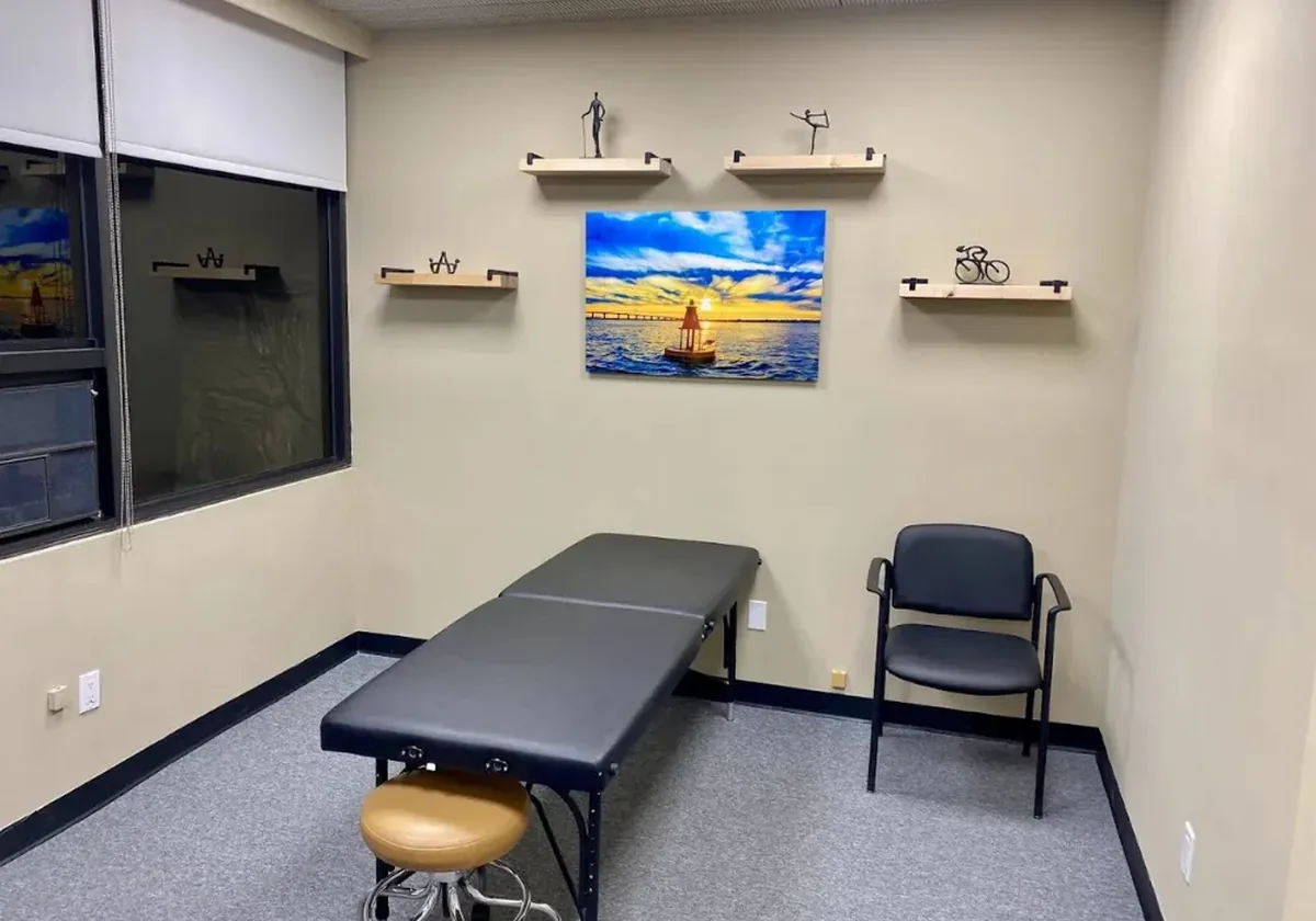 A second angle on a private treatment room
