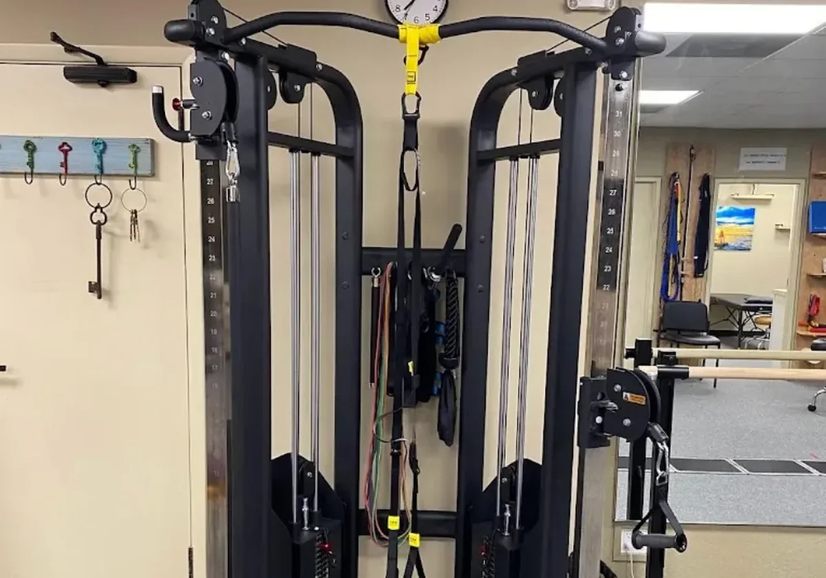 Cable pulley trainer at Greiner Physical Therapy