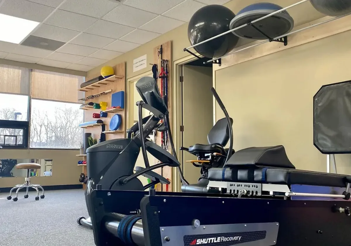 The front desk at Greiner Physical Therapy in Speonk, NY